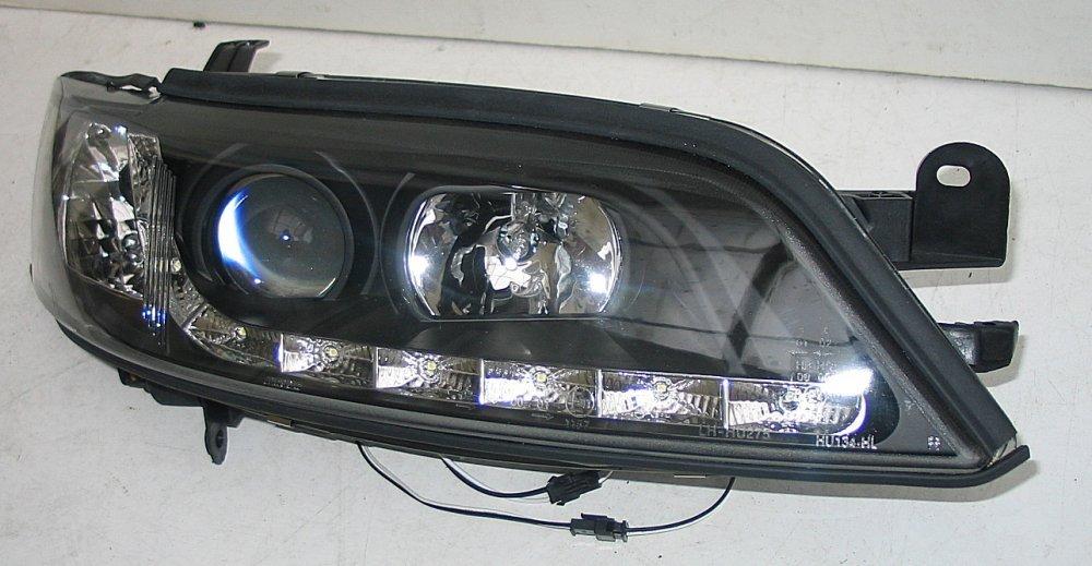 Оптика передня чорна Opel Vectra B (HU275E-00-1-E-01), фото 1