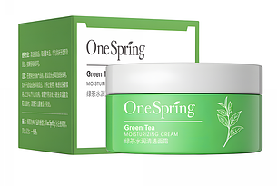 Зволожуючий крем із зеленим чаєм One Spring Green Tea Moisturizing Cream 50 g (6941349379331)