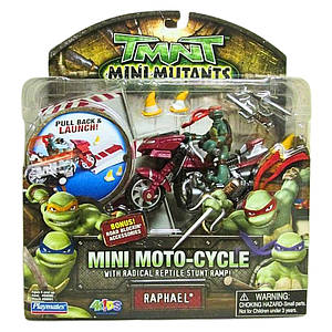 Набір міні-фігурок Рафаель з мотоциклом - Mini Code-Runner With Raphael, 4Kids, Playmates