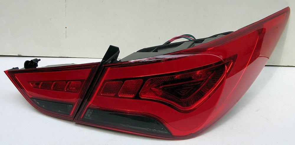 Hyundai Sonata YF оптика задня альтернативна світлодіодна червона LED tube, фото 1