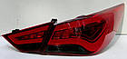 Hyundai Sonata YF оптика задня альтернативна світлодіодна червона LED tube, фото 3