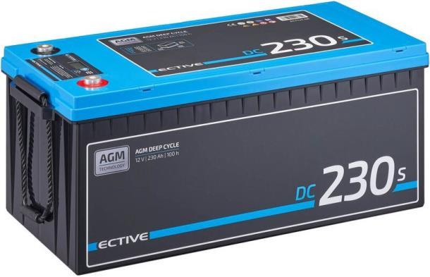 Аккумулятор AGM 12В 230Ач с экраном ECTIVE DC 230S (Германия)