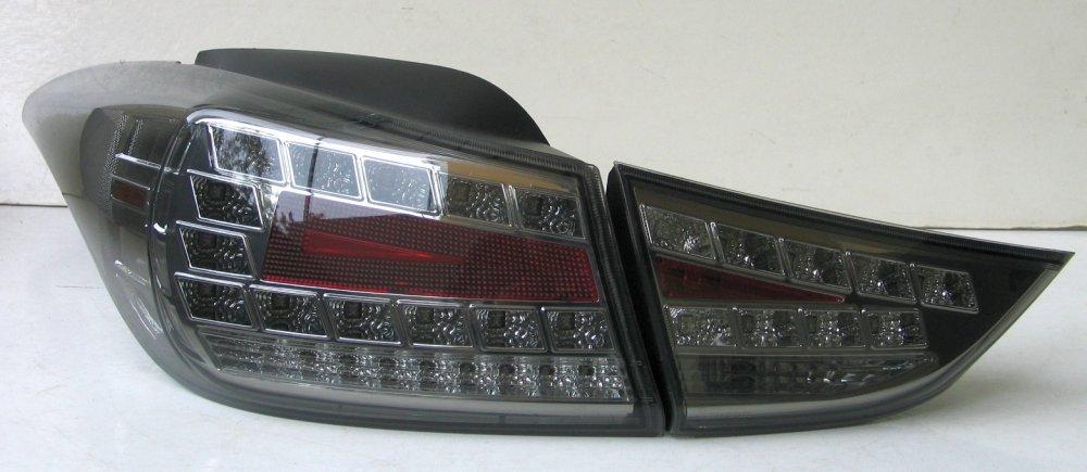 Hyundai Elantra MD оптика задня чорна LED стиль Audi (TL83-s), фото 1