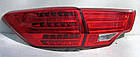 Toyota Highlander 2014 оптика задня LED червона/ Led taillights red XU50 BMW style (XZ45R), фото 4