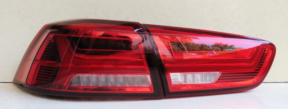 Mitsubishi Lancer X оптика задня червона A6 стиль (YAB-YS-0155BR), фото 1