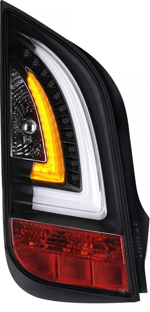 Volkswagen UP! / Skoda CitiGo оптика задня LED тюнінг ліхтарі чорний / LED taillights black (60-1450B), фото 1