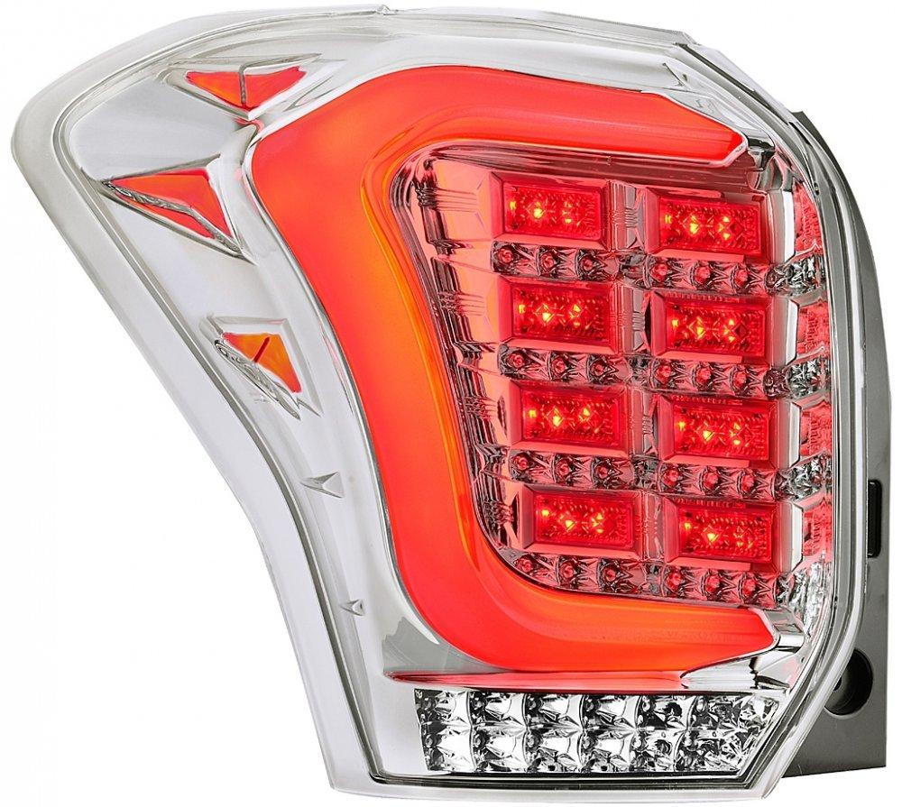 Subaru Forester SJ оптика задня альтернативна ,ліхтарі тюнінг хром / LED taillights chrome (60-1453С), фото 1
