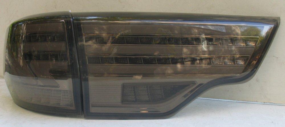 Toyota Highlander 2014 XU50 оптика Lexus стиль задня LED чорна / Led taillights smoked Lexus style (XZ45S1), фото 1