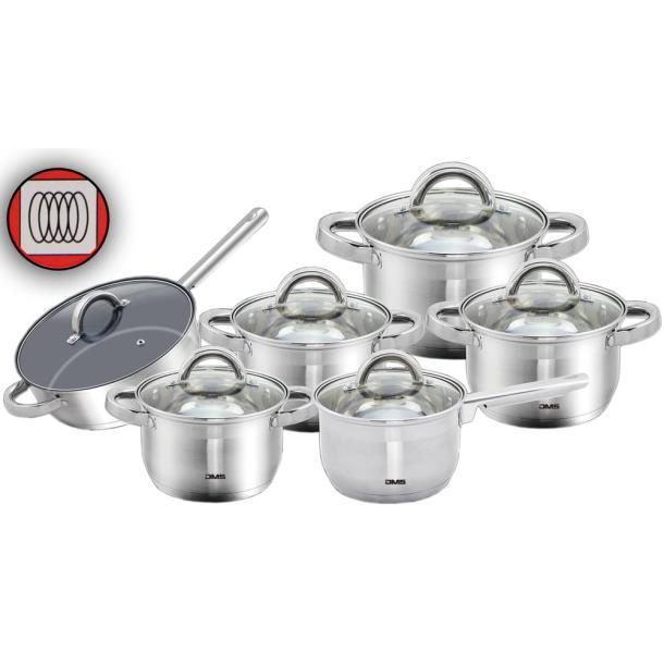 Набор кастрюль из нержавеющей стали DMS TSE2012C, фото 1