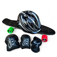 Пенні борд Міні із захистом та шоломом чорний