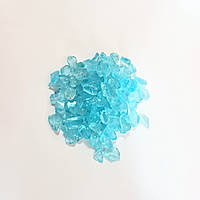 Наповнювач для смоли Finding Крихти битого скла 5 мм - 10 мм для декоративних робіт Блакитний 50 грам