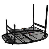 Стіл Bo-Camp Woodbine Oval 100x70 cm Black/Wood look (1404185), фото 5