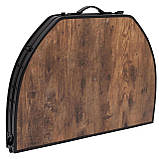Стіл Bo-Camp Woodbine Oval 100x70 cm Black/Wood look (1404185), фото 7