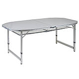 Стіл Bo-Camp Premium Oval 150x80 cm Grey (1404405), фото 2