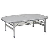 Стіл Bo-Camp Premium Oval 120x80 cm Grey (1404420), фото 3