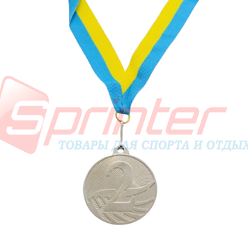 Медаль (хвиля) 2 місце 5200-14 зі стрічкою