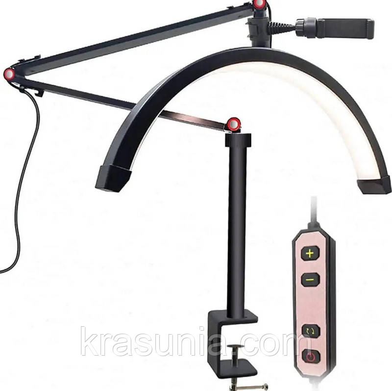 Лампа світлодіодна для бьюті майстра BZ37 20 Вт чорна, фото 1