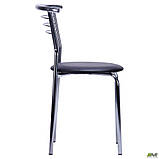 Стілець Маркос хром Кожзам чорний, фото 2