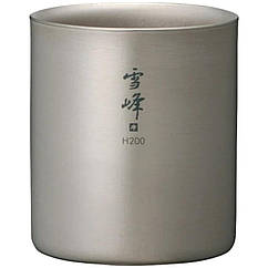 Кухоль Snow Peak TW-124 Titanium Double Wall Stacking Mug 200ml
