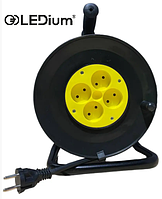 Подовжувач на котушці 25 метрів 2*2,5мм²