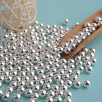 Намистини Штучні Перли пластик 6 мм 20 грам приблизно 170 шт колір Срібло