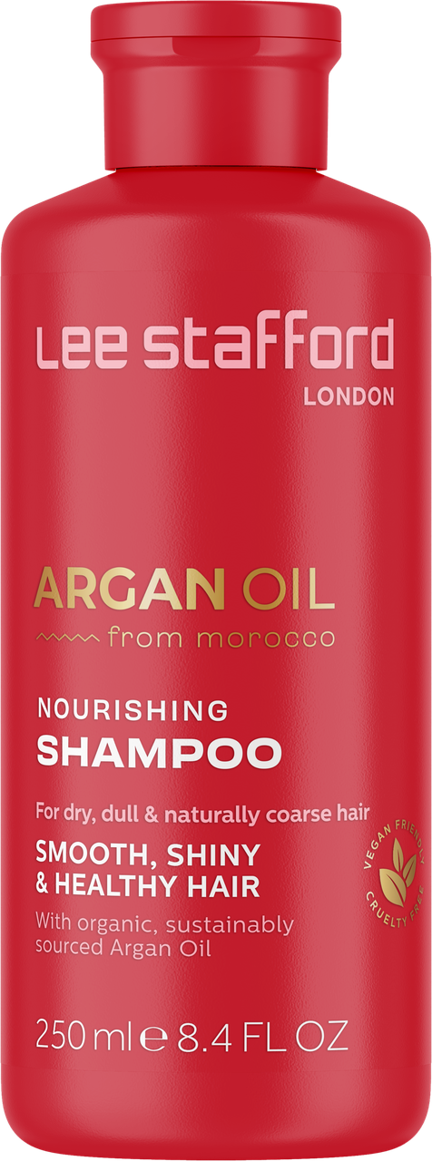 Живильний шампунь з аргановою олією ,Lee Stafford Argan Oil from Morocco Nourishing Shampoo ,250мл, фото 1