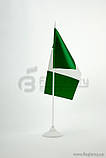 Прапорець Нігерія, 13,5х25 см, атлас щільний,2-х сторонній, фото 2