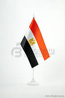 Прапорець Єгипет, 13,5х25 см, атлас щільний,2-х сторонній