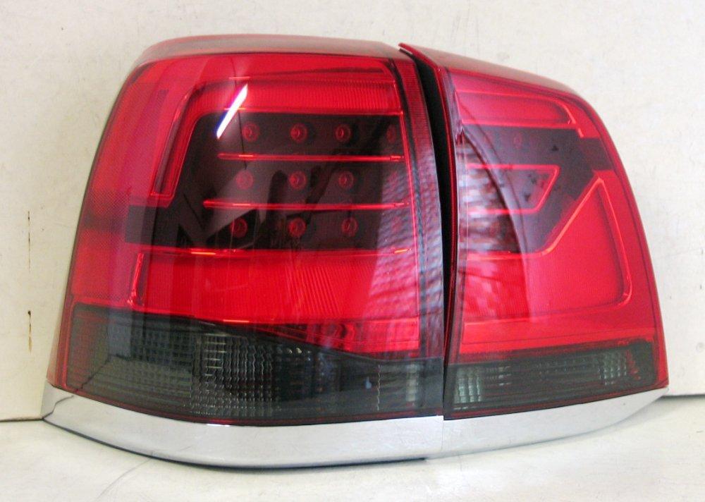 Toyota Land Cruiser LC 200 оптика світлодіодна задня червона димчаста LED стиль 2016+ (YAB-LC-0205AS), фото 1