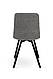 Стілець м'який Фреш (чорні ніжки/Букле тканина сіра), фото 6