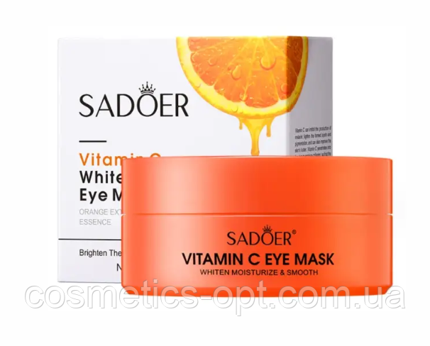 Гідрогелеві патчі від старіння та темних кіл з вітаміном С та колагеном SADOER Eye Mask 60 шт (6973098893530), фото 1