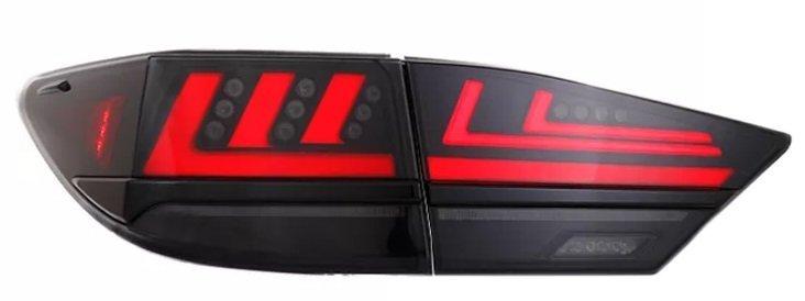 Lexus ES250 2013+ оптика задня LED світлодіодна чорна ZW (ZWLXES250TLS)