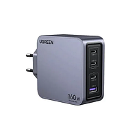 Мережевий зарядний пристрій UGREEN X763 Nexode Pro GaN Fast Charger 160 W PD3.1 Type C QC4.0 Grey (25095)