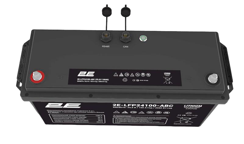 Акумулятор 2E-LFP24100-ABC (25.6V 100Ah CAN), фото 1