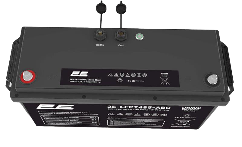 Акумулятор 2E-LFP2485-ABC (25.6V 85Ah CAN)