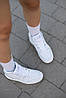 Жіночі кросівки Nike Air Jordan 1 mid White взуття Найк Джордан 1 Ретро білі шкіряні високі, фото 5