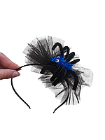 Обруч на Хелловін на голову Павук one size чорно-синій