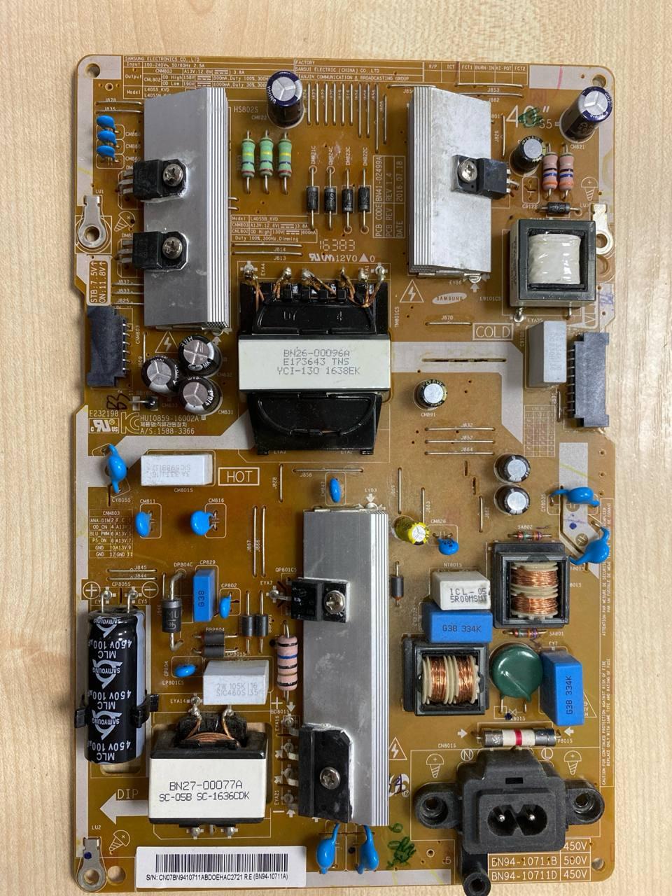 Блок живлення BN41-02499A, BN94-10711A до телевізору Samsung UE40KU6000, фото 1