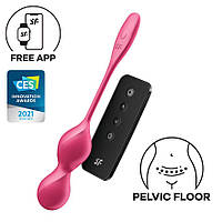 Вагінальні кульки з вібрацією Satisfyer Love Birds 2 Connect App Red SX0571