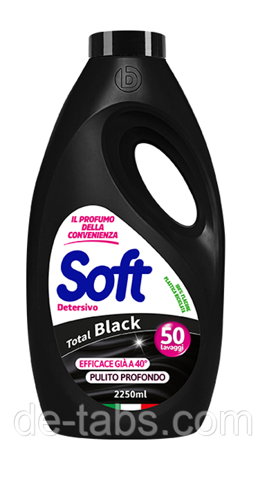 Soft Total Black 2,25л | 50 прань Гель для прання чорних та темних тканин