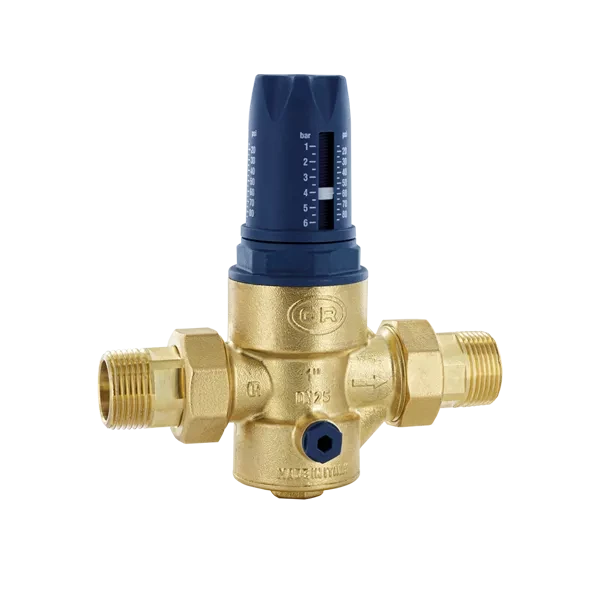 Редуктор тиску з виходом під манометр для горячої води  Officine Rigamonti Twist PN25 - 1/2" 0216.015, фото 1