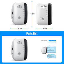 300 Мбіт/с Бездротовий ретранслятор WIFI 2.4G, Amazon, Німеччина, фото 4