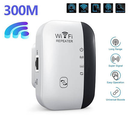 300 Мбіт/с Бездротовий ретранслятор WIFI 2.4G, Amazon, Німеччина, фото 1
