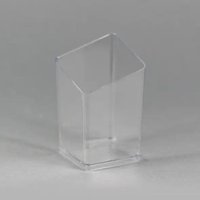 Стаканчик Призма 51 мл для десертів та закусок на фуршети і кейтеринг склопластик упаковка 10 шт Прозорий, фото 1