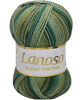 Lanoso SUPERMERINO (Ланосо Супермеріно) № 601 (Шкарпеткова пряжа, нитки для в'язання)