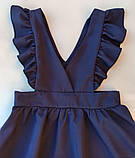 Сарафан синій із крильцями шкільний для дівчинки (122,140р), фото 2