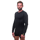 Термофутболка чоловіча Sensor Merino Active LS black 11109033, SM11MA-black-L, фото 3