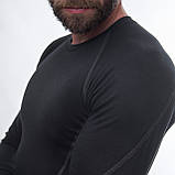 Термофутболка чоловіча Sensor Merino Active LS black 11109033, SM11MA-black-L, фото 6