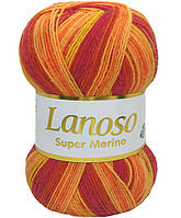 Lanoso SUPERMERINO (Ланосо Супермеріно) № 609 (Шкарпеткова пряжа, нитки для в'язання)