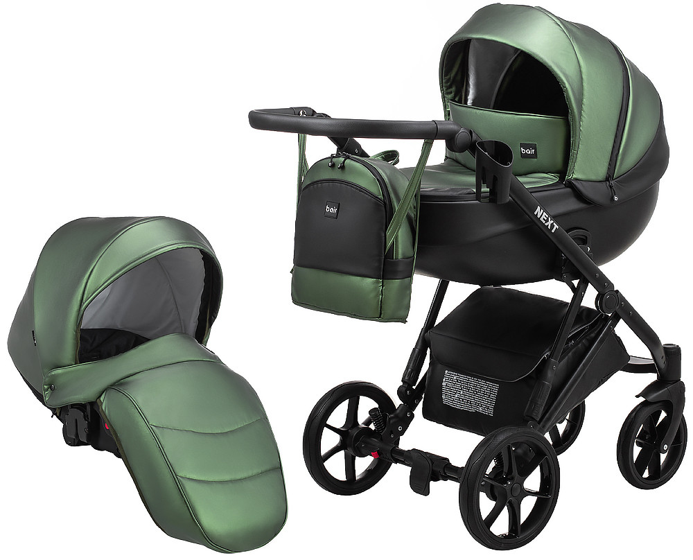Коляска 2 в 1 Bair Next ECO 16 хакі (перламутр)